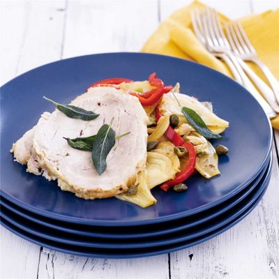 Italian Style Pork Loin with Fennel & Capsicum