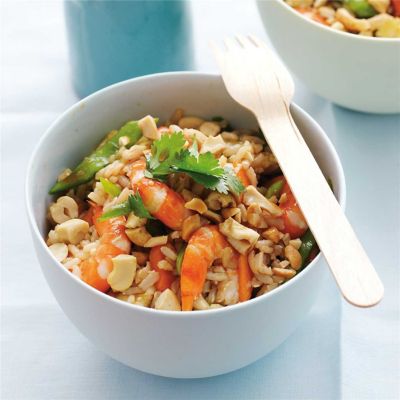 Prawns & Brown Rice Salad