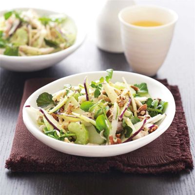 Chicken & Kohrabi Salad with Orange Dressing