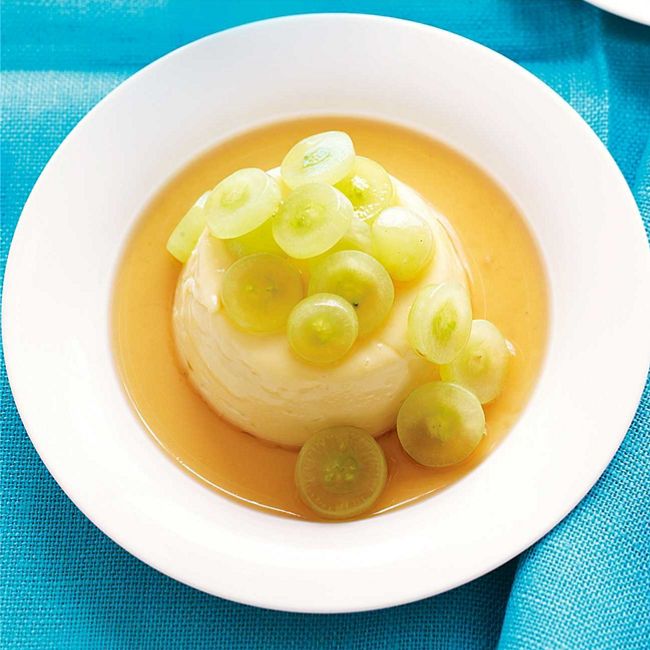 Panna Cotta with Sauterne Grapes