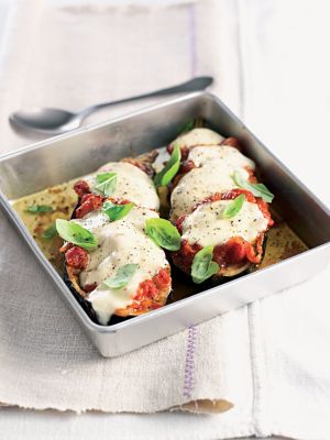 Baked Aubergines & Mozzarella