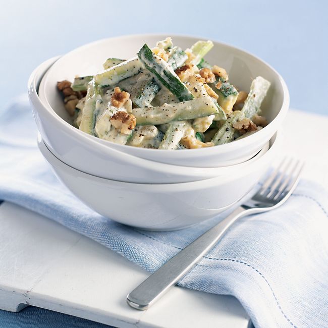 Creamy Zucchini With Walnuts
