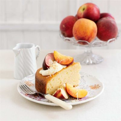 Peach & Nectarine Coconut Cake