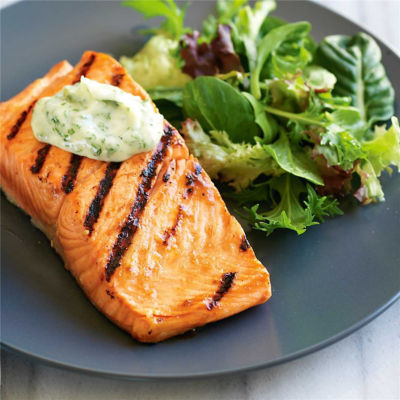 Chargrilled Ocean Trout with Wasabi Mayonnaise