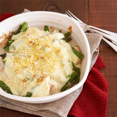 Fish & Asparagus Mornay