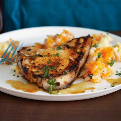 Grilled Honey & Lemon Pork Midloin Chops