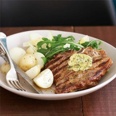 Veal T-Bones with Sage Butter