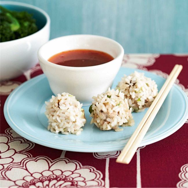 Steamed Pork Pearl Balls