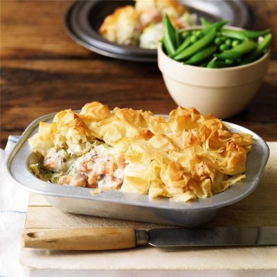 Ocean Trout & Leek Filo Rolls