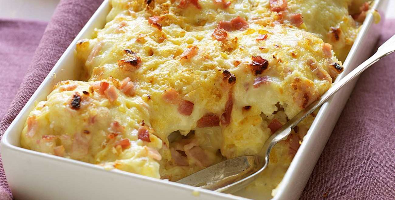 Baked Cauliflower & Cheese with Bacon Recipe Woolworths