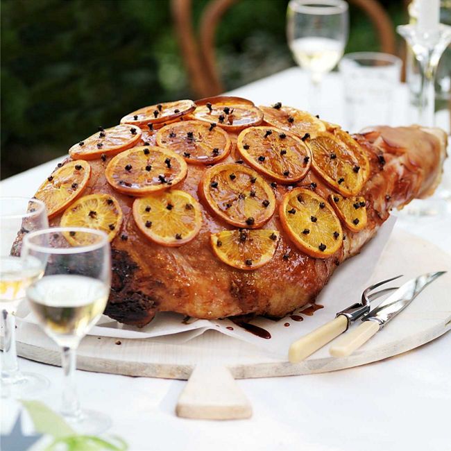 Glazed Ham with Orange