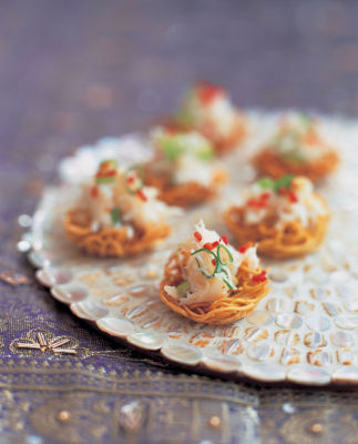 Chilli Crab On Noodle Nests