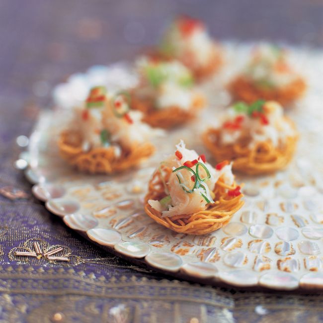 Chilli Crab On Noodle Nests