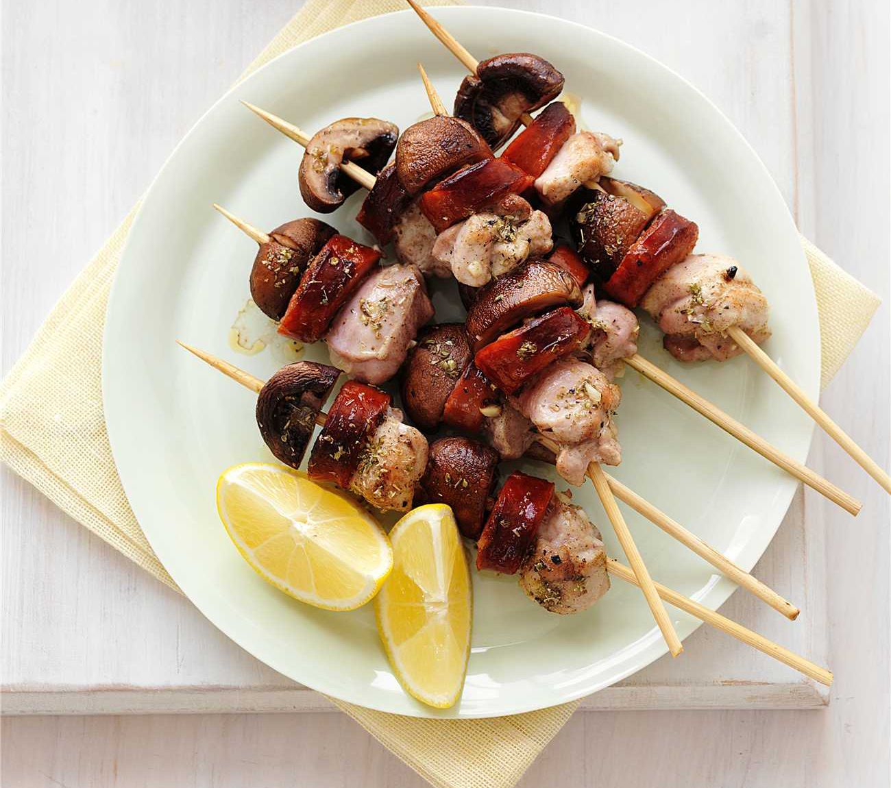 Chicken and chorizo clearance kebabs