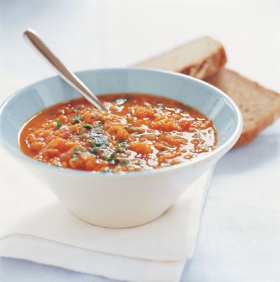 Spicy Coriander & Lentil Soup