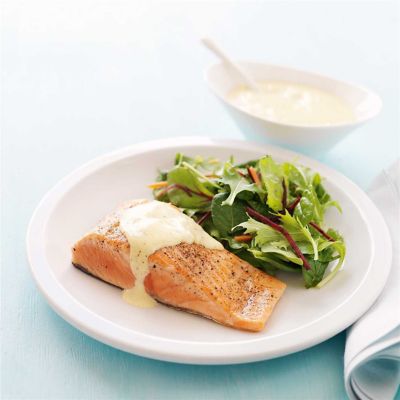 Salmon with Orange Mayonnaise Dressing