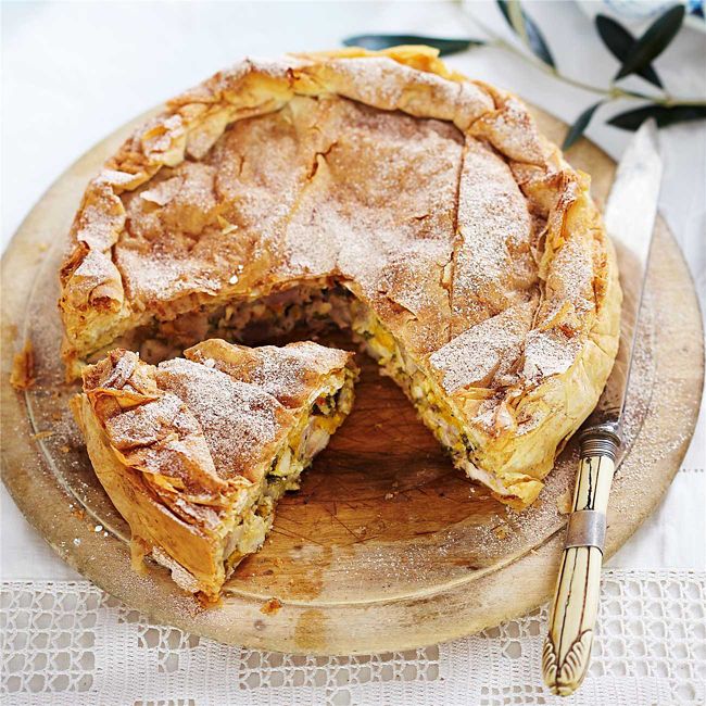 Bistilla (Moroccan Chicken Filo Pie)