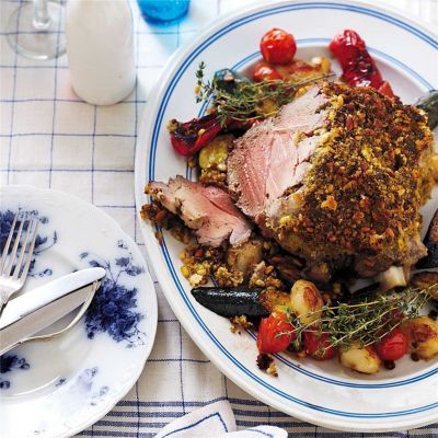 Herb-Crusted Leg of Lamb