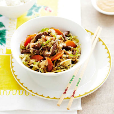 Beef & Sprout Stir-fry