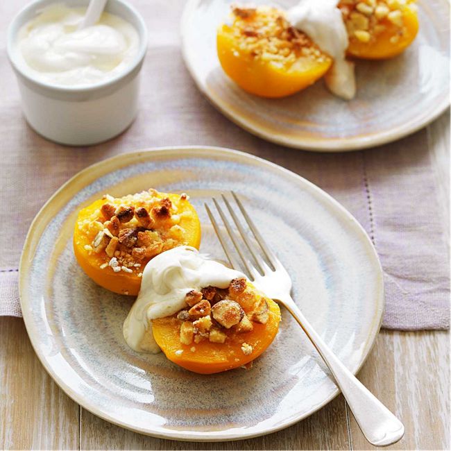 Grilled Peach Gratin