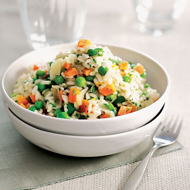 Carrot, Pea & Broad Bean Risotto