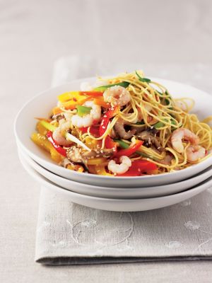 Prawns With Sesame Noodles