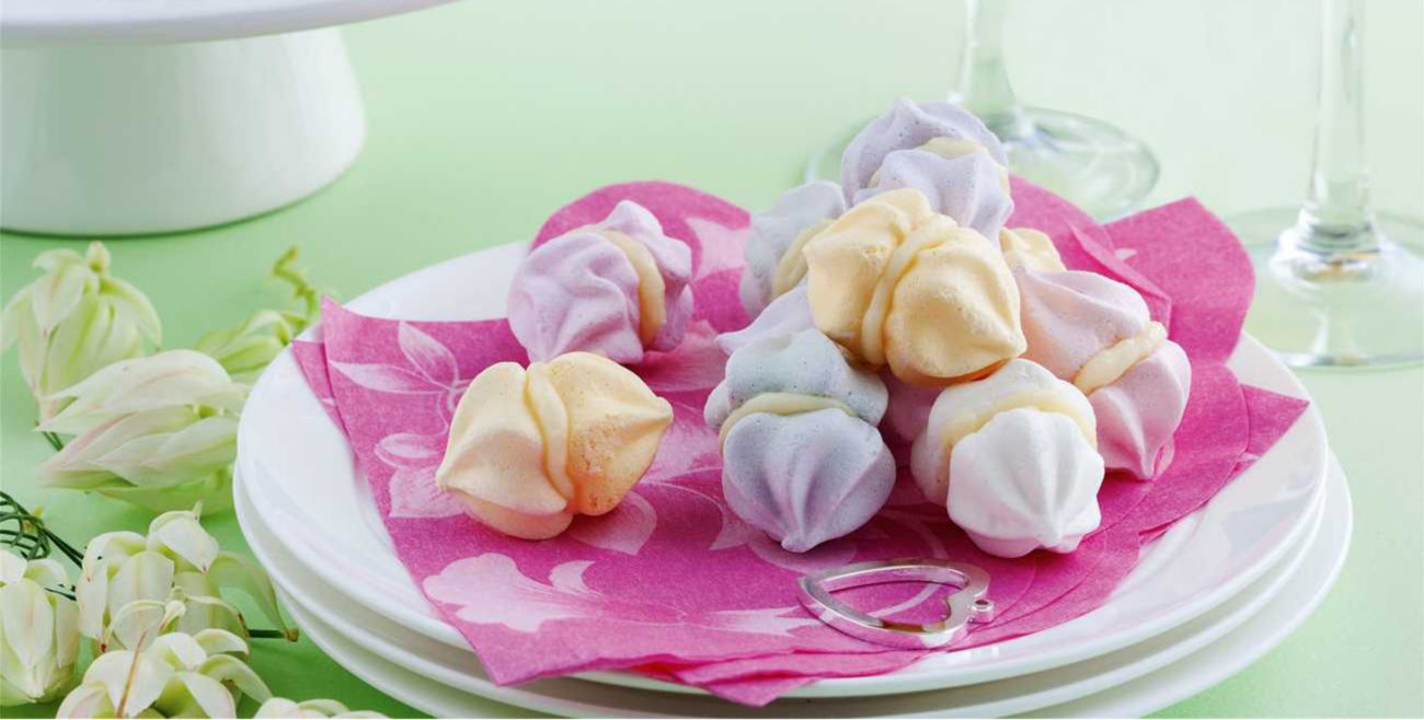 Meringhe perfette, colorate (Meringue Kisses) - Chiarapassion