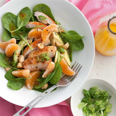 Chicken, Spinach & Mandarin Salad