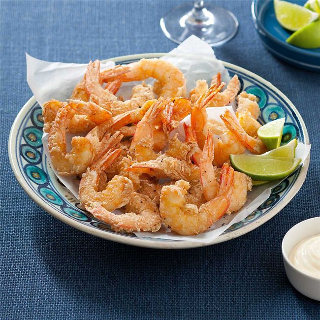 Easy Crispy Fried Prawns with Aioli