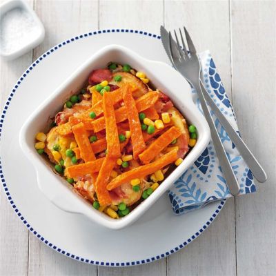 Pea, Corn & Ham Bake