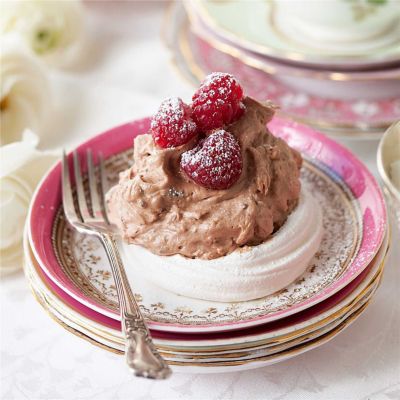 Choc Mousse Pavlova Nests
