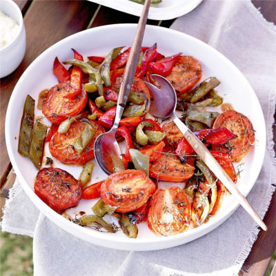 Slow-roasted tomatoes & capsicum with thyme