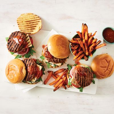 Beef, Haloumi & Sweet Chilli Burgers