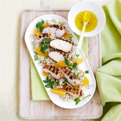 Moroccan Spiced Chicken with Couscous Salad