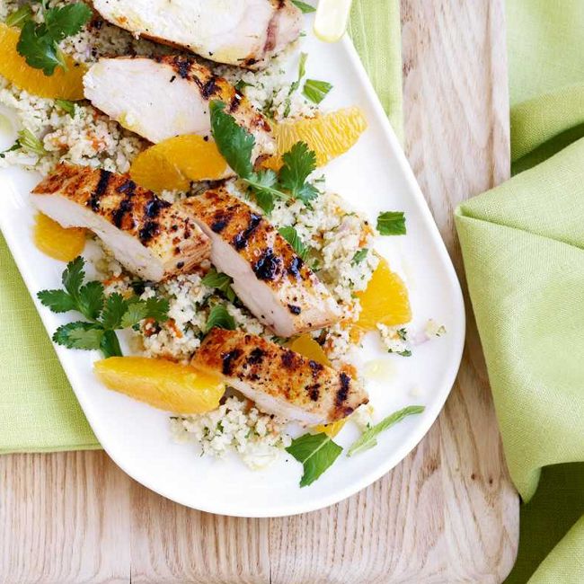 Moroccan Spiced Chicken with Couscous Salad