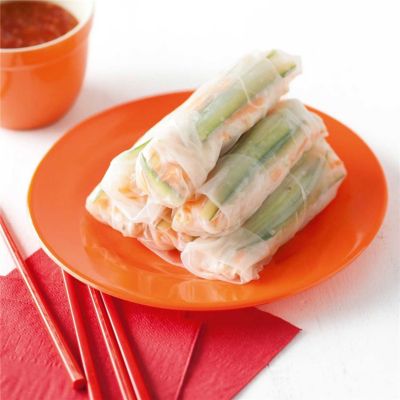 Vietnamese Fresh Summer Spring Rolls, with Vine Sweet Minicaps