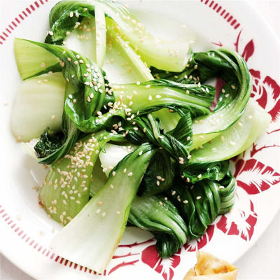 Sauteed Greens with Sesame Oil