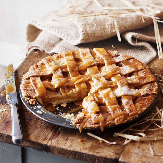 Latticed Apple Pie