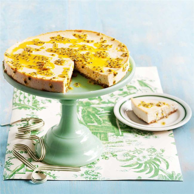 Passionfruit, Tofu & Ginger Cheesecake