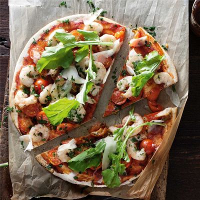 Garlic & Prawn Pizza