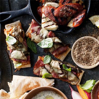 Salami & Mushroom Pizza