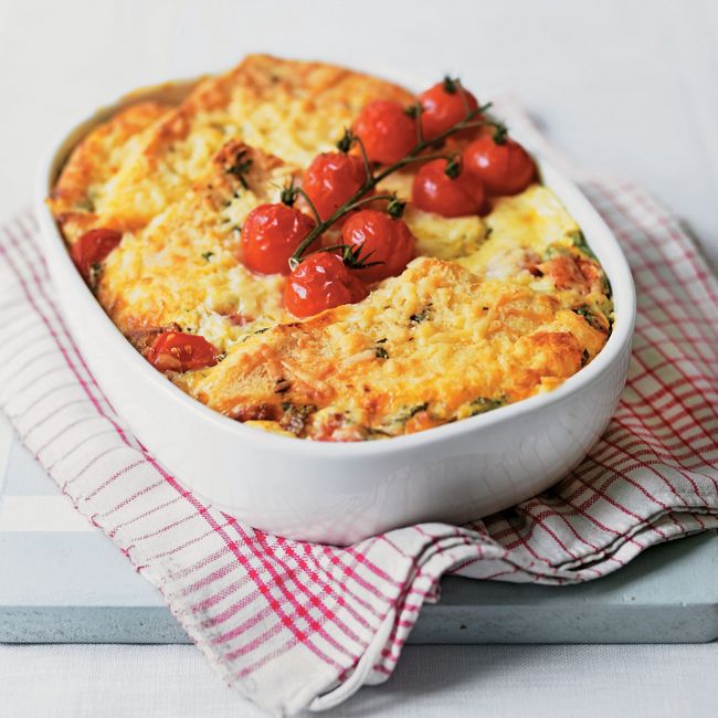 Savoury Bread & Butter Pudding