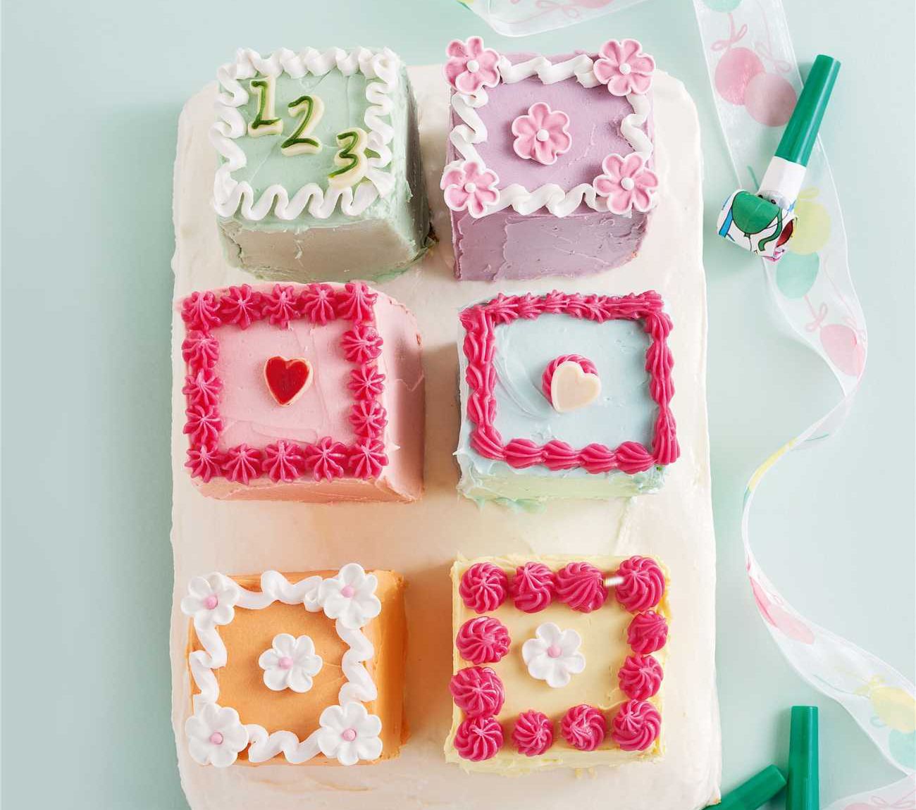 Building blocks cake online design