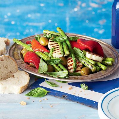 Asparagus & Haloumi Salad