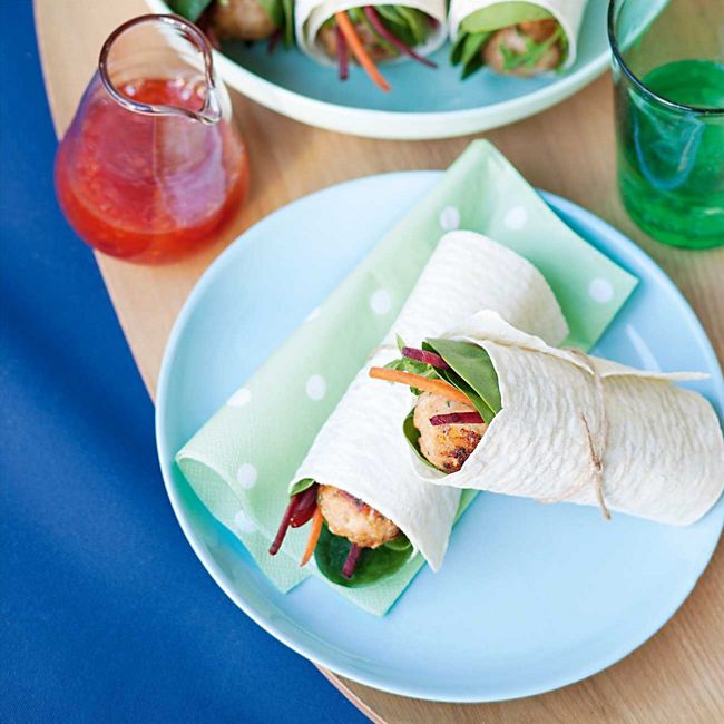 Chicken Kofta Wraps