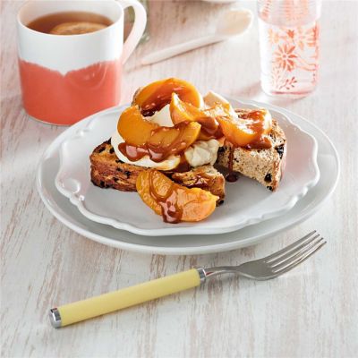 Fruit Toast with Warm Nectarines & Yoghurt