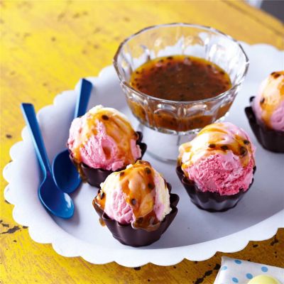 Passionfruit Choco Cups