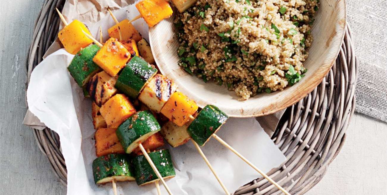Halloumi & Veg Skewers Recipe | Woolworths