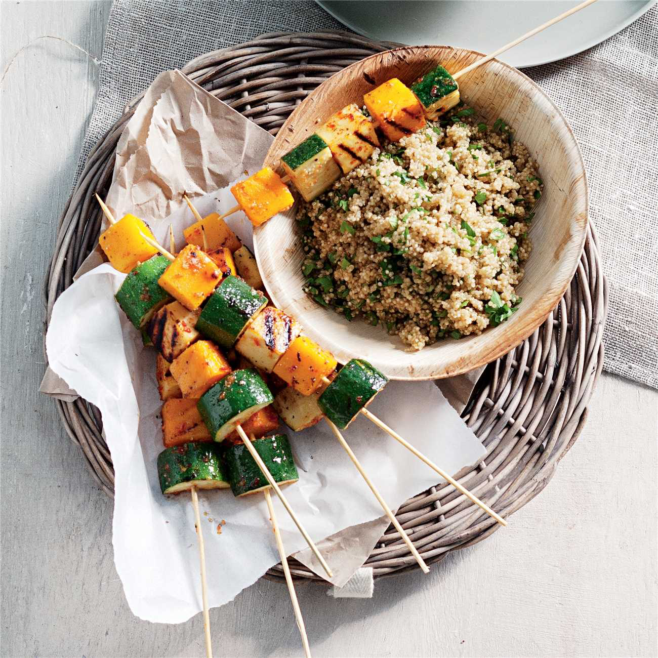 Halloumi & Veg Skewers