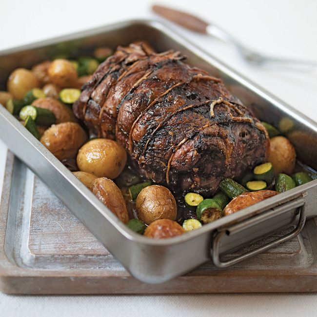 Pot-roasted Lamb With Figs
